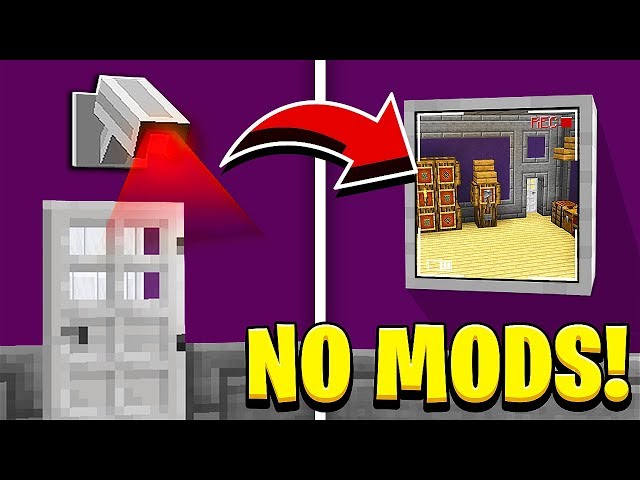 How to Make a WORKING SECURITY CAMERA in Minecraft! (NO MODS!)