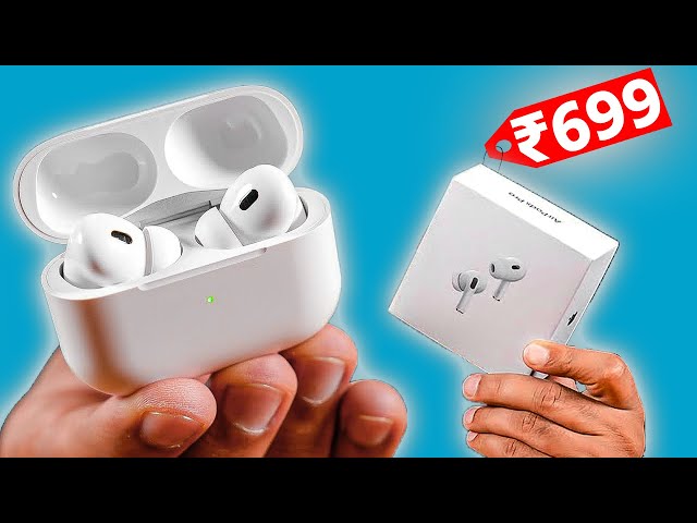 AirPods Pro 2 in ₹699 Unboxing & Review 100% Fake But 100% Same🔥 Gadget | Fake Airpods Pro 2