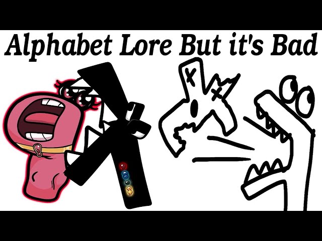 Alphabet Lore but it's Bad + FNF Rainbow Friends Roblox Poppy Playtime Animation (Gavin's Reaction)