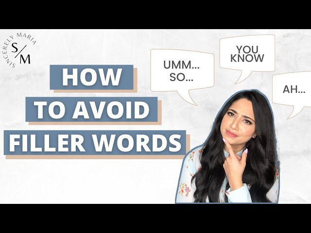 How to Eliminate Filler Words from Your Speech