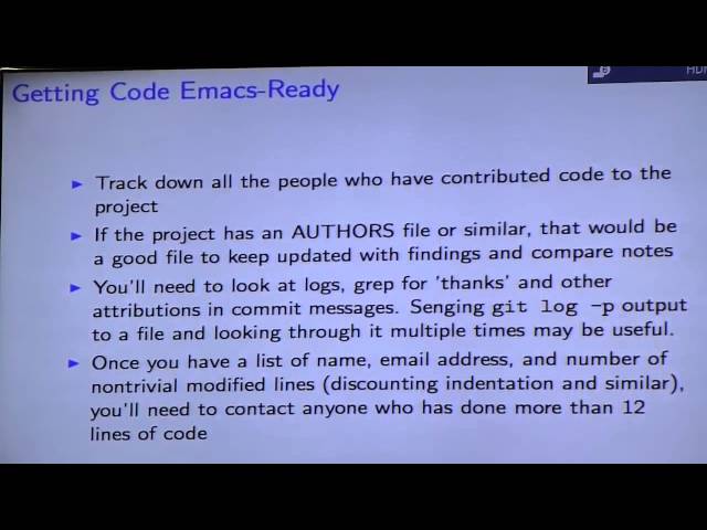 From Marmalade to Emacs - Michael Olson - Emacs Conference 2013