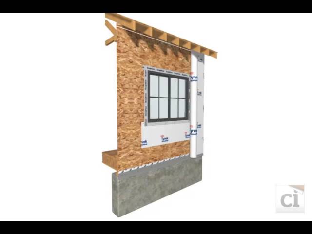 Window Install BEFORE DuPont™ Tyvek® Weather Barrier