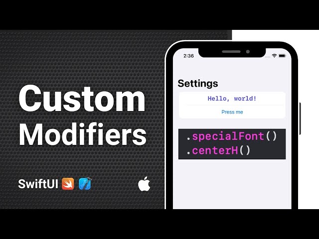 How to create Custom Modifiers in SwiftUI Tutorial (iOS 2022)