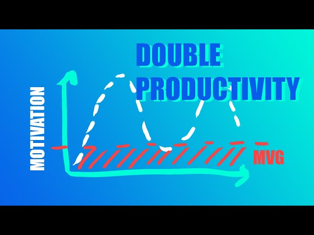 One of my top 3 productivity hacks - Minimum Viable Goals (MVG)