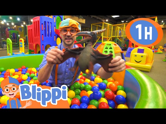 Blippi Visits The Kinderland Indoor Playground for Kids | Fun and Educational Videos for Toddlers