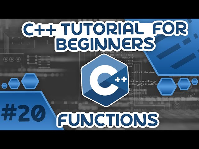 Learn C++ With Me #20 - Functions
