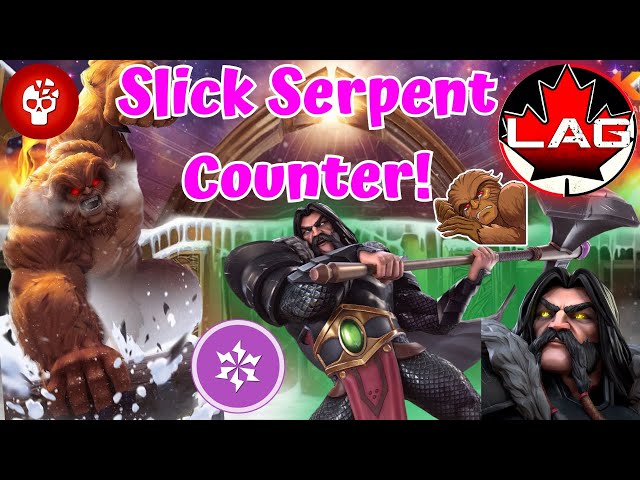 Sassy The Slick Serpent Counter! 7-Star Rank 3 Sasquatch Keeps Getting Better! Battlegrounds! - MCOC