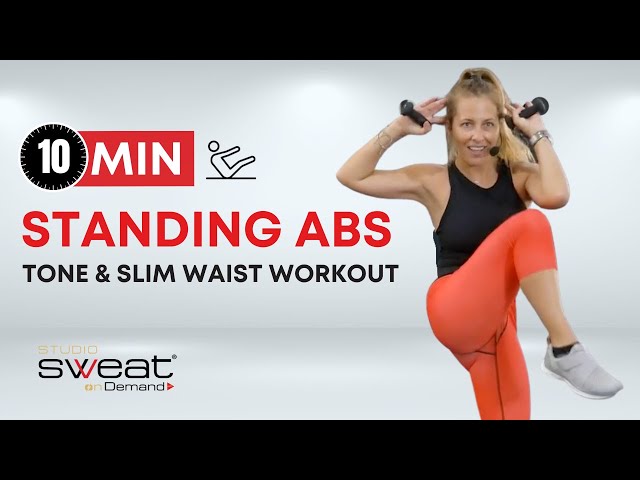10 Minute STANDING ABS WORKOUT | Waist Toning Core Workout