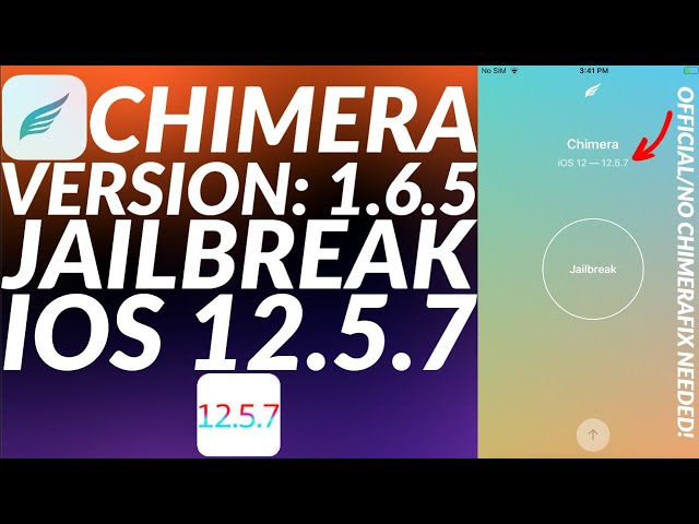 [NEW]Chimera 1.6.5 Jailbreak iOS 12.5.7|Chimera Jailbreak 12.5.7|Chimera 12.5.7 iPhone6/5S Jailbreak
