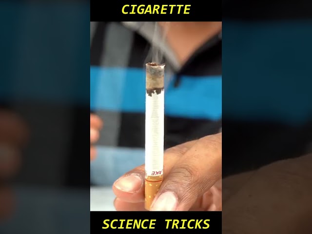 Awesome Cigarette Science Experiment #shorts