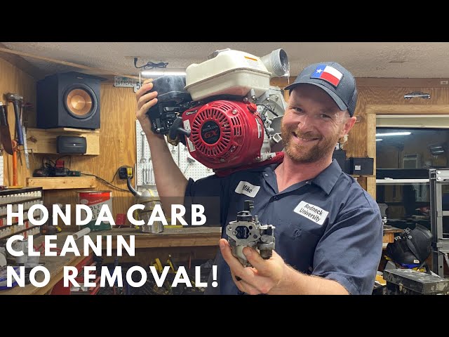 Honda GX200 Carburetor Cleaning - No REMOVAL!!!