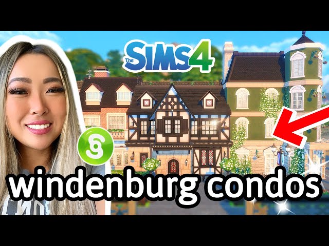 building an apartment and bookstore in the Sims 4: Windenburg | For Rent Around the World Pt 10