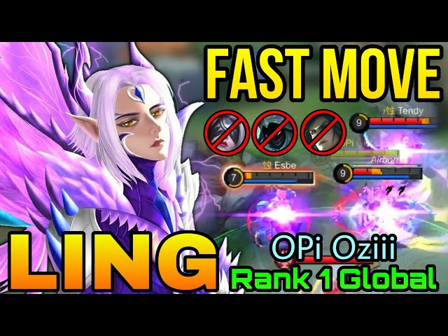 Fast Hand Movement Ling RIP Enemies!! - Top 1 Global Ling by OPi Oziii - MLBB