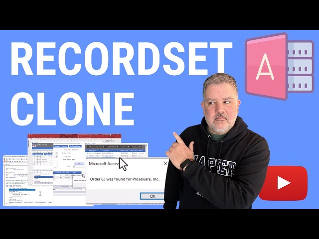How to Use RecordsetClone in Microsoft Access