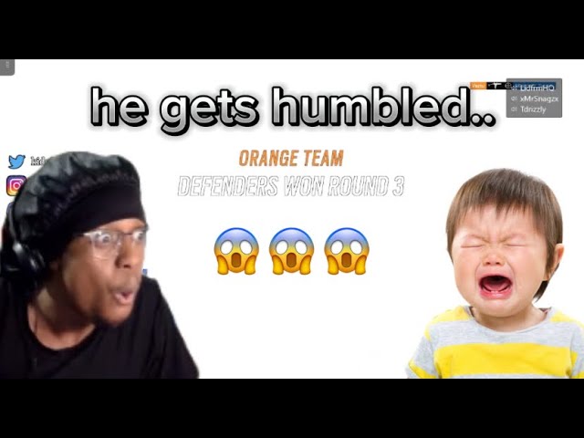 9 YEAR OLD GETS HUMBLED BY GROWN MAN IN SIEGE 1V1 (IT GETS HEATED)