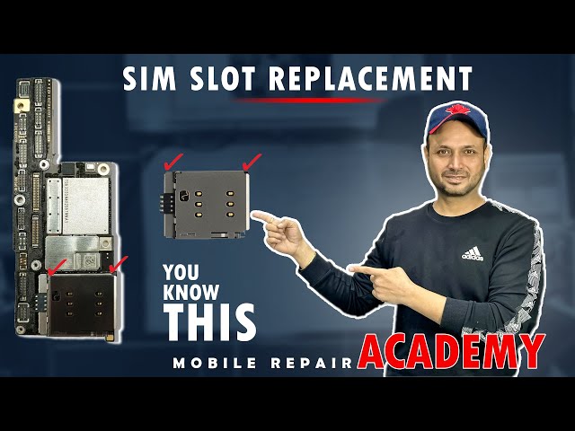 How to install sim card Reader Slot | iPhone sim card replacement | how to change sim card slot
