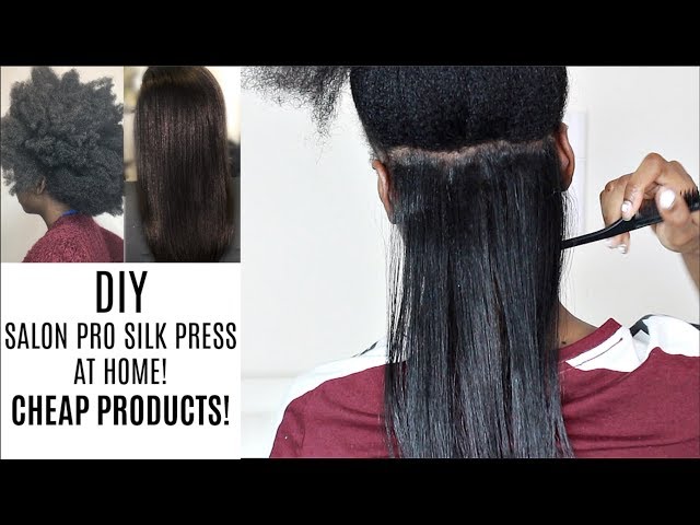 HOW TO: SILK PRESS on 4G NATURAL Hair AT HOME CHEAP NO FRIZZ NO DAMAGE! TESTING NEW FLAT IRON