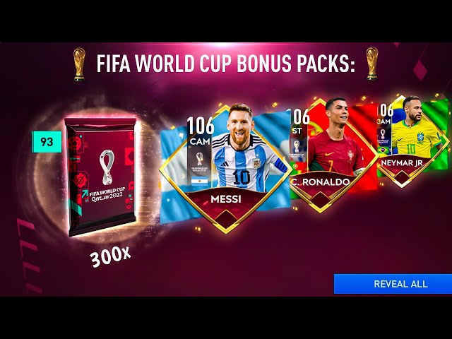 No Way! Opening World Cup Bonus Packs Until I Get 106 Rated Messi, Ronaldo Or Neymar - FIFA Mobile