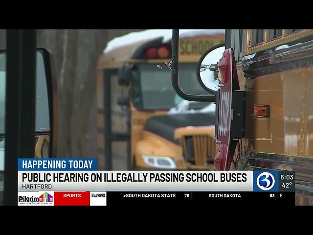 VIDEO: Public hearing set on bill that would crack down on passing stopped school buses