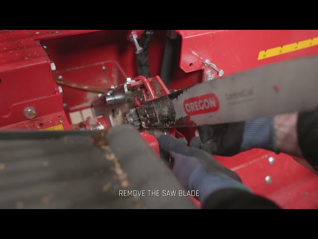 Troubleshooting - The firewood processor's saw doesn't cut through large logs