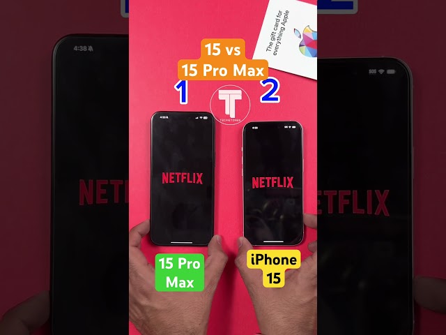 iPhone 15 vs iPhone 15 Pro Max SpeedTest