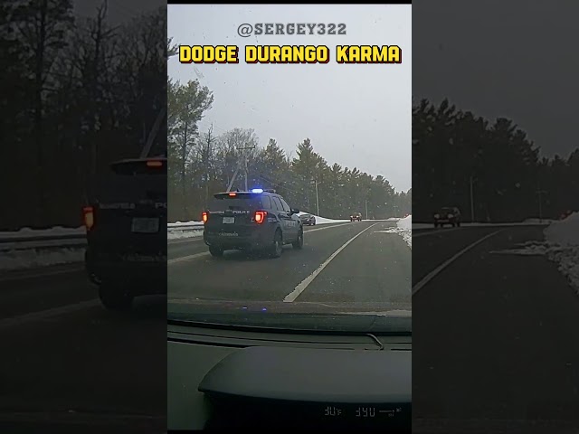Dodge Durango KARMA 🚔🚔 #police #karma