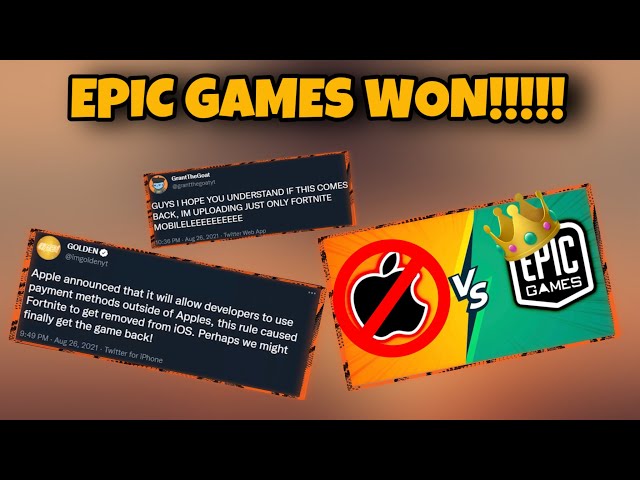 FORTNITE MOBILE UPDATED | EPIC GAMES WON!!!