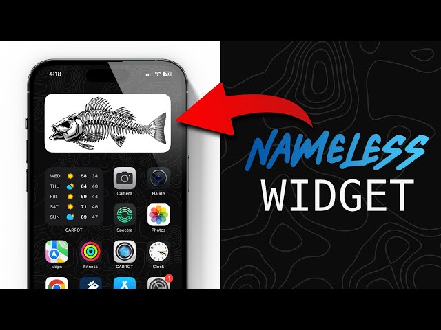 Nameless Widgets With ClearSpaces On iOS 16 iPhone