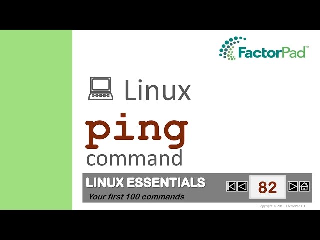Linux ping command summary with examples