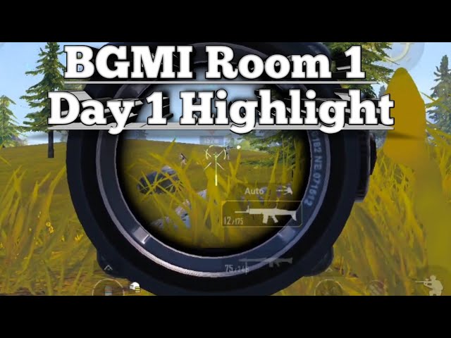 BGMI Room 1 day 1 Highlight.