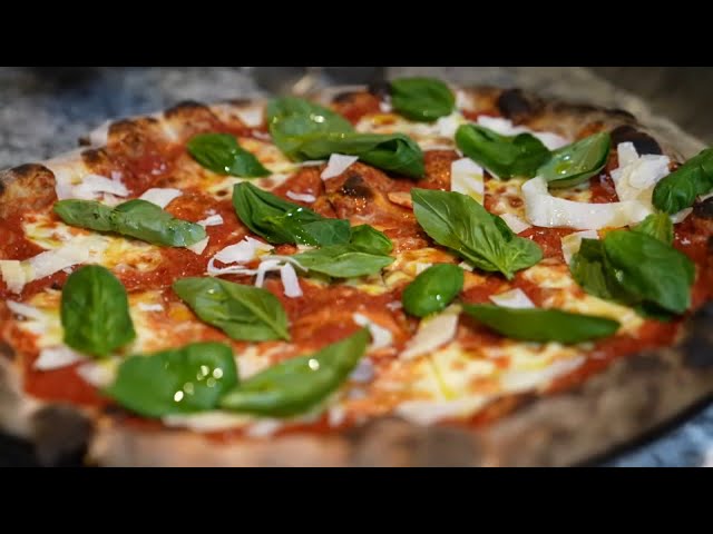 Homemade sourdough pizza from Pizzata Pizzeria in Philadelphia