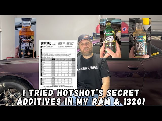 I try out Hotshot's Secret Stiction Eliminator, FR3, and Gasoline Extreme Additives in my Ram & 1320