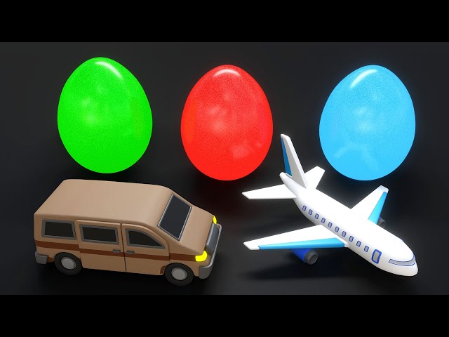 Children's vehicles hidden in an egg | CzyWieszJak
