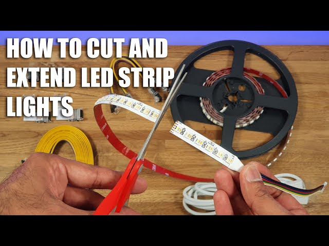 How to Cut LED Strip Lights and Extend EASIEST METHOD EVER!