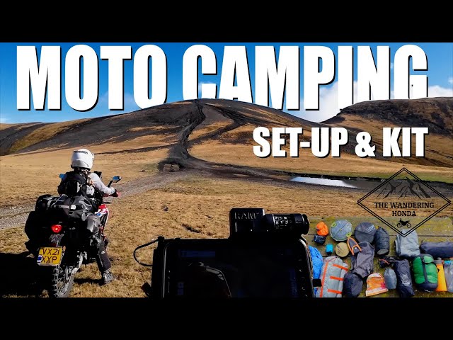Motorcycle Camping (Motocamping) set up and kit on our CRF300