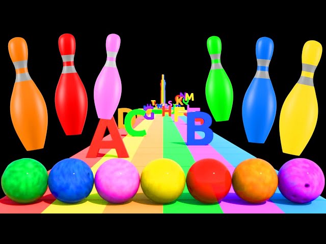ABC Song with Bowling Ball & Learn Colors for Kids. Fun & Education with Binkie TV
