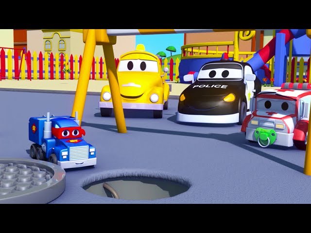 Carl der Super Truck und Der Klein Laster in Car City| Auto und Lastwagen Bau Cartoons (für Kinder)
