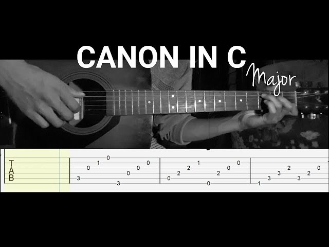 Canon in C - Fingerstyle Guitar Cover | Tab [🅔🅐🅢🅨]