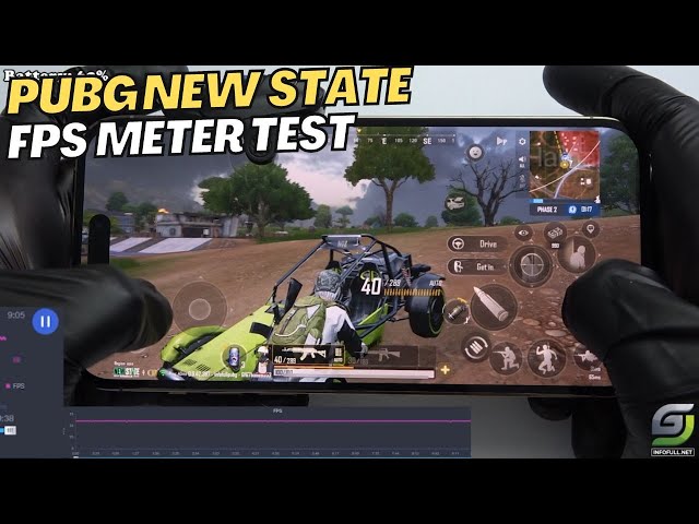 iPhone 14 Pro Max Test game PUBG New State Max Setting with FPS Meter