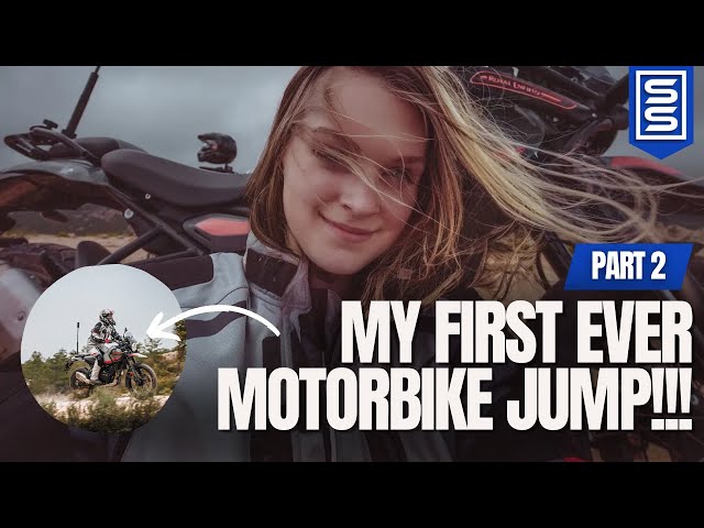 My first motorcycle jump! Himalayan 450 [Part 2]