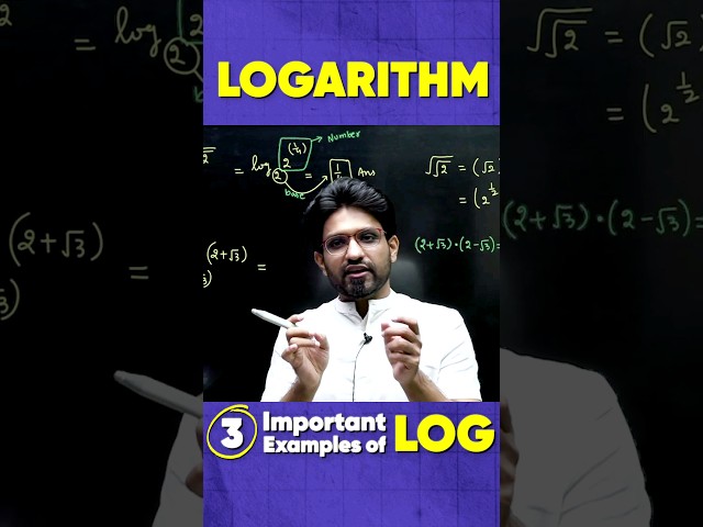 Important Examples of Log • Logarithm Part 3/6 #logarithm #jee2024 #bhannatmaths