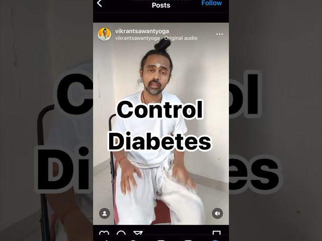 Yoga to control diabetes | will not work unless #yoga #diabetes #misinformation #mythbusters
