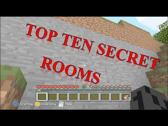 Top Ten Secret Rooms in Minecraft!