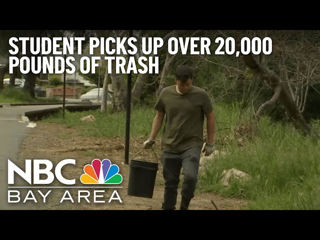 San Jose College Student Doing Daily Cleanups Has Picked Up Over 20000 Pounds of Trash