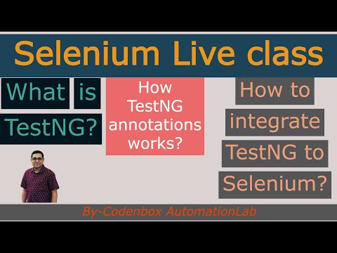 Selenium TestNG Framework & Page Object: Live
