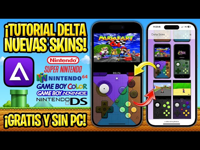 TUTORIAL WITHOUT JAILBREAK ✅ HOW TO CHANGE SKINS ON DELTA EMULATOR CONSOLES (NO COMPUTER)