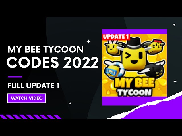 All New *Secret* Roblox My Bee Tycoon Codes 2022 (UPDATE 1) Latest Update