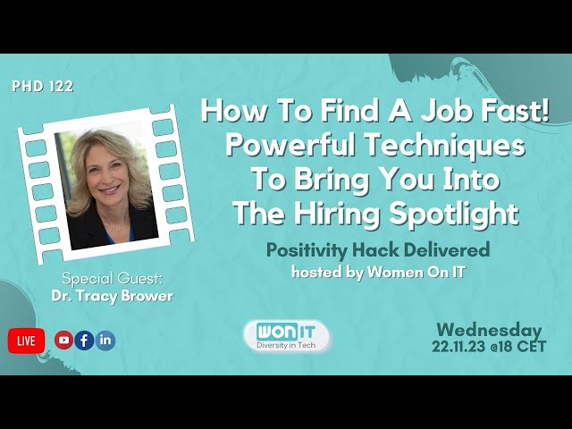 How To Find A Job Fast! Powerful Techniques To Bring You Into The Hiring Spotlight