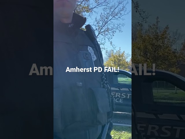 ID REFUSAL!👮‍♂️1st Amendment Audit fail Amherst PD fail,turns out Officer Siefert is one of a kind!