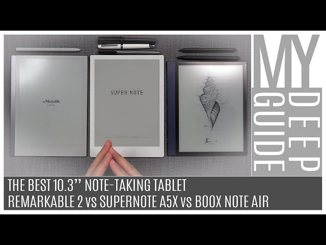 The Best 10.3" E-Ink Tablet: Remarkable 2 vs Boox Note Air vs Supernote A5X